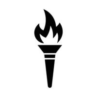 torch icon vector design template in white background