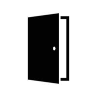 door icon vector design template in white background