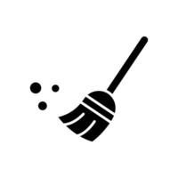 broom icon vector design template in white background