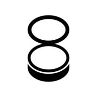 make up powder icon vector design template in white background
