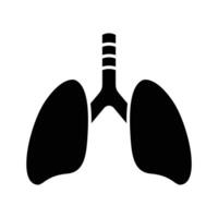lungs icon vector design template in white background