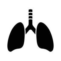 lungs icon vector design template in white background