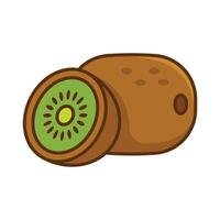 kiwi Fruta icono vector diseño modelo en blanco antecedentes