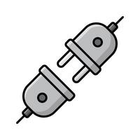 electric plug icon vector design template in white background