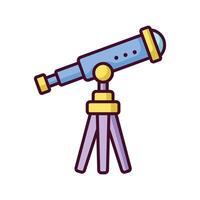 telescope icon vector design template in white background