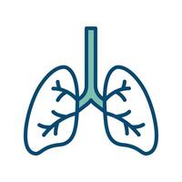 lungs icon vector design template in white background