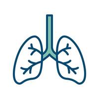 lungs icon vector design template in white background