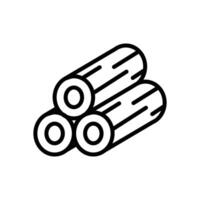 wood log icon vector design template in white background