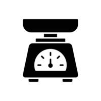 kitchen scale icon vector design template in white background