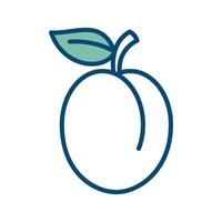 plum icon vector design template in white background