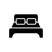 bed icon vector design template in white background