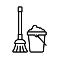 mop icon vector design template in white background