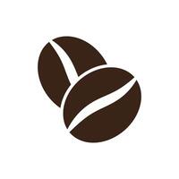 coffee bean icon vector design template in white background