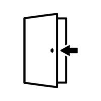 door icon vector design template in white background