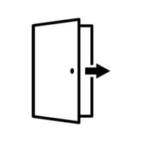 door icon vector design template in white background