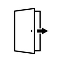 door icon vector design template in white background