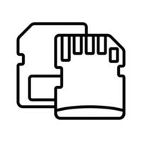 memory card icon vector design template in white background