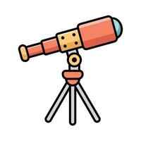 telescope icon vector design template in white background