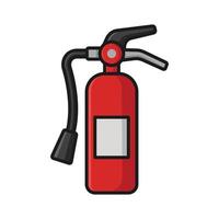 fire extinguisher icon vector design template in white background