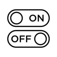 switch button icon vector design template in white background