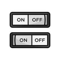 switch button icon vector design template in white background