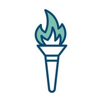 torch icon vector design template in white background