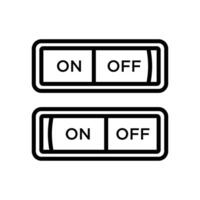 switch button icon vector design template in white background