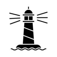 light house icon vector design template in white background