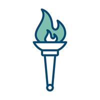 torch icon vector design template in white background