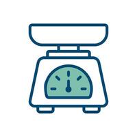 kitchen scale icon vector design template in white background