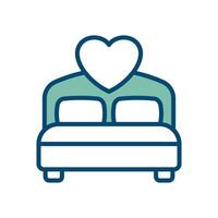 bed icon vector design template in white background