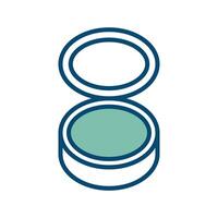 make up powder icon vector design template in white background