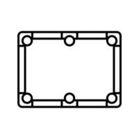 billiard table icon vector design template in white background