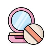 make up powder icon vector design template in white background