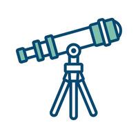 telescope icon vector design template in white background