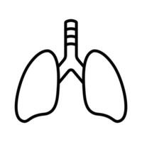 lungs icon vector design template in white background