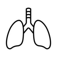 lungs icon vector design template in white background