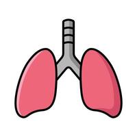 lungs icon vector design template in white background