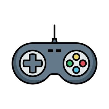 game controller icon vector design template in white background