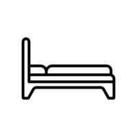 cama icono vector diseño modelo en blanco antecedentes