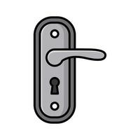 door handle icon vector design template in white background