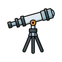 telescope icon vector design template in white background