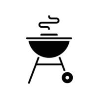 barbecue icon vector design template in white background