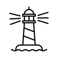 light house icon vector design template in white background