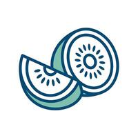 kiwi Fruta icono vector diseño modelo en blanco antecedentes