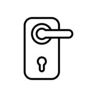 door handle icon vector design template in white background