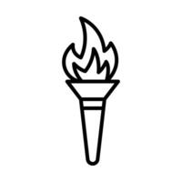 torch icon vector design template in white background