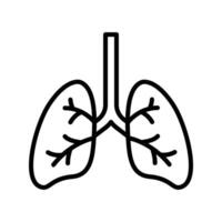 lungs icon vector design template in white background