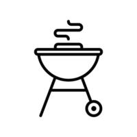 barbecue icon vector design template in white background