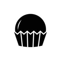 cup cake icon vector design template in white background